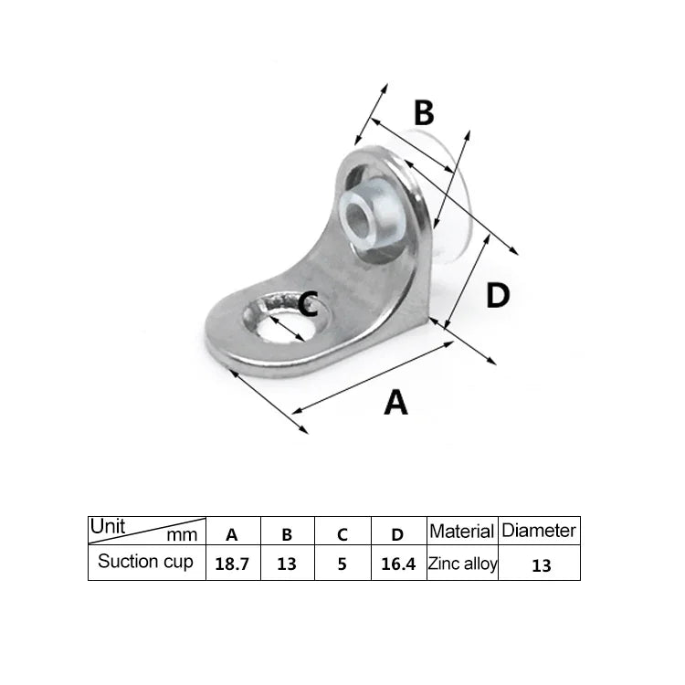 100 cái giá đỡ tấm hút lớp sáng hợp kim kẽm tròn dày, D, Trọng lượng: 4.2g, Tròn, D