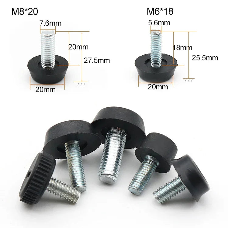 50 cái đế chân điều chỉnh vít hỗ trợ đồ nội thất, M8x20, M8x20