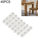 40 miếng Mã Liên Kết Thép Không Gỉ Mảnh Nối Thẳng, Số: 4, 4