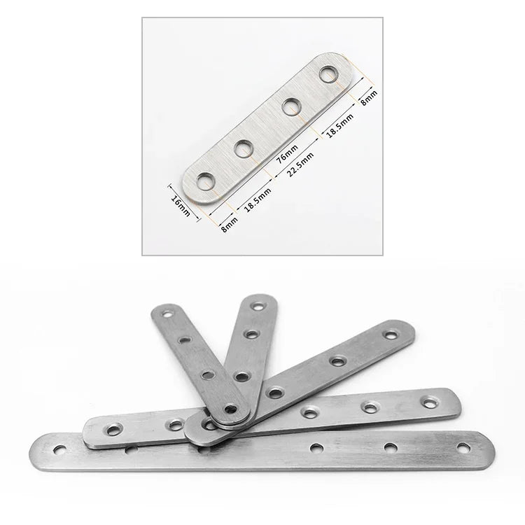 40 miếng Mã Liên Kết Thép Không Gỉ Mảnh Nối Thẳng, Số: 4, 4
