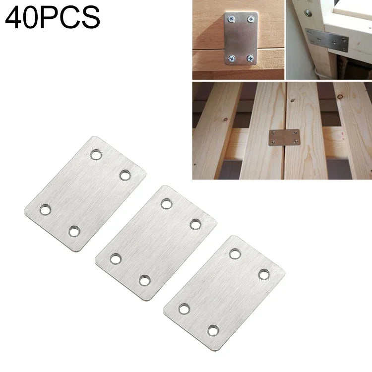 40 miếng Mã Liên Kết Thép Không Gỉ Mảnh Nối Thẳng, Số: 12, 12