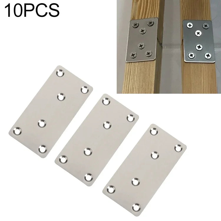 10 miếng Mã Liên Kết Thép Không Gỉ Mảnh Nối Thẳng, Số: 13, 13