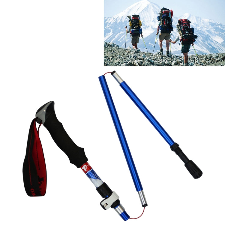 Gậy leo núi hợp kim nhôm gập gọn 5 khớp, chiều dài gập: 28,5CM (Xanh dương), chiều dài gập: 28,5CM (Đỏ), chiều dài gập: 28,5CM (Đen), chiều dài gập: 28,5CM (Xanh lá)