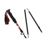 Gậy leo núi hợp kim nhôm gập gọn 5 khớp, chiều dài gập: 35CM (Đen), chiều dài gập: 35CM (Xanh lá), chiều dài gập: 35CM (Xanh dương), chiều dài gập: 35CM (Đỏ)