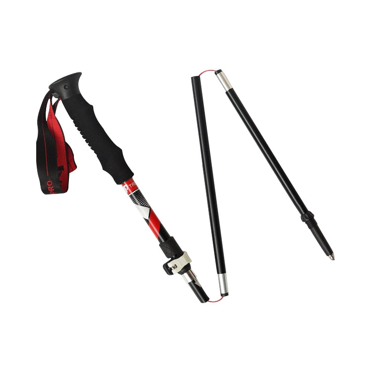 Gậy leo núi hợp kim nhôm gập gọn 5 khớp, chiều dài gập: 35CM (Đen), chiều dài gập: 35CM (Xanh lá), chiều dài gập: 35CM (Xanh dương), chiều dài gập: 35CM (Đỏ)
