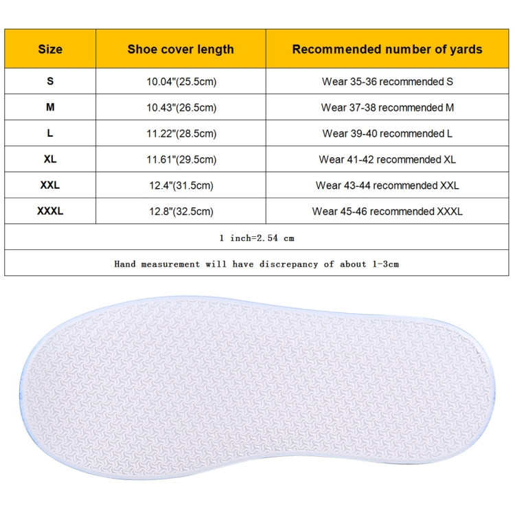 Fashion PVC Non-slip Waterproof Thick-soled Shoe Cover Size: XXXL, XXXL, Size: XXXL