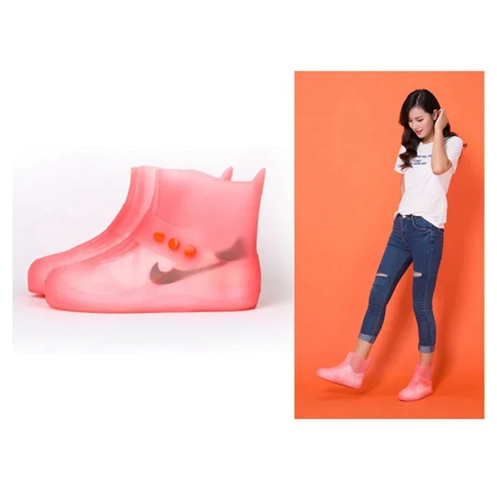 Bao giày chống nước PVC thời trang tích hợp đế dày chống trượt Kích thước: 38-39, Kích thước: 38-39