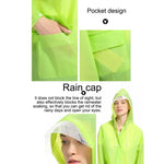 Áo mưa trong suốt mờ nhẹ dành cho người lớn thời trang EVA có mũ lớn và túi Size: L