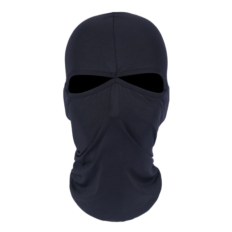 Khẩu trang đầu xe đạp kiểu balaclava unisex co giãn Lycra hai lỗ, khẩu trang đầu BT-09 (Đen)