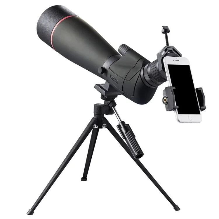 Kính đơn phóng đại zoom quan sát ban đêm độ phân giải cao HTK-72 20x-60x dùng cho cắm trại ngoài trời quan sát chim có chân đế, 20 x 60