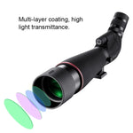Kính đơn phóng đại zoom quan sát ban đêm độ phân giải cao HTK-72 20x-60x dùng cho cắm trại ngoài trời quan sát chim có chân đế, 20 x 60