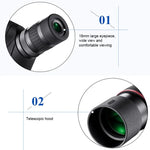 Kính đơn phóng đại zoom quan sát ban đêm độ phân giải cao HTK-72 20x-60x dùng cho cắm trại ngoài trời quan sát chim có chân đế, 20 x 60