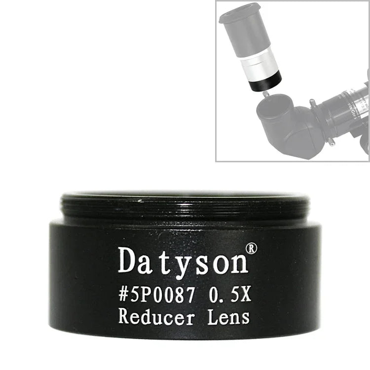 Phụ kiện kính thiên văn ren mịn Datyson 5P0087, 1.25 inch, thấu kính giảm tiêu cự 0.5X, 5P0087 ren mịn