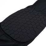 1 cái bảo vệ đầu gối thể thao chống va đập hình tổ ong bằng Lycra co giãn, phiên bản dài, kích thước: XL, XL