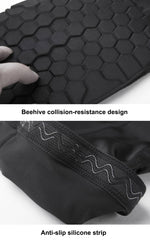 1 cái bảo vệ đầu gối thể thao chống va đập hình tổ ong bằng Lycra co giãn, phiên bản dài, kích thước: XL, XL