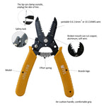 BEST-5021 0.6 ~ 2.6mm Portable Crimper Cable Stripping Wire Stripping Pliers, BEST-5021