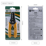 BEST-5021 0.6 ~ 2.6mm Portable Crimper Cable Stripping Wire Stripping Pliers, BEST-5021