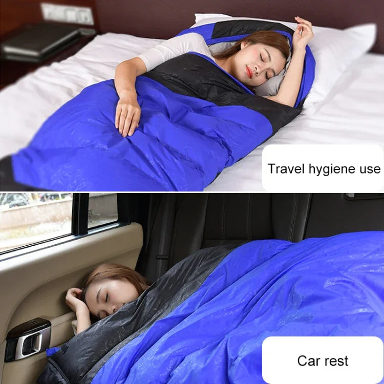 Túi ngủ cắm trại ngoài trời, túi ngủ bông trong nhà ghép nối, kích thước: 210x80cm, trọng lượng: 1.6kg, 1.6kg