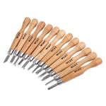 Bộ 12 dao đục gỗ WLXY / Bộ dao đục cơ bản cho làm thủ công, con dấu cao su, dụng cụ cầm tay WL-9330