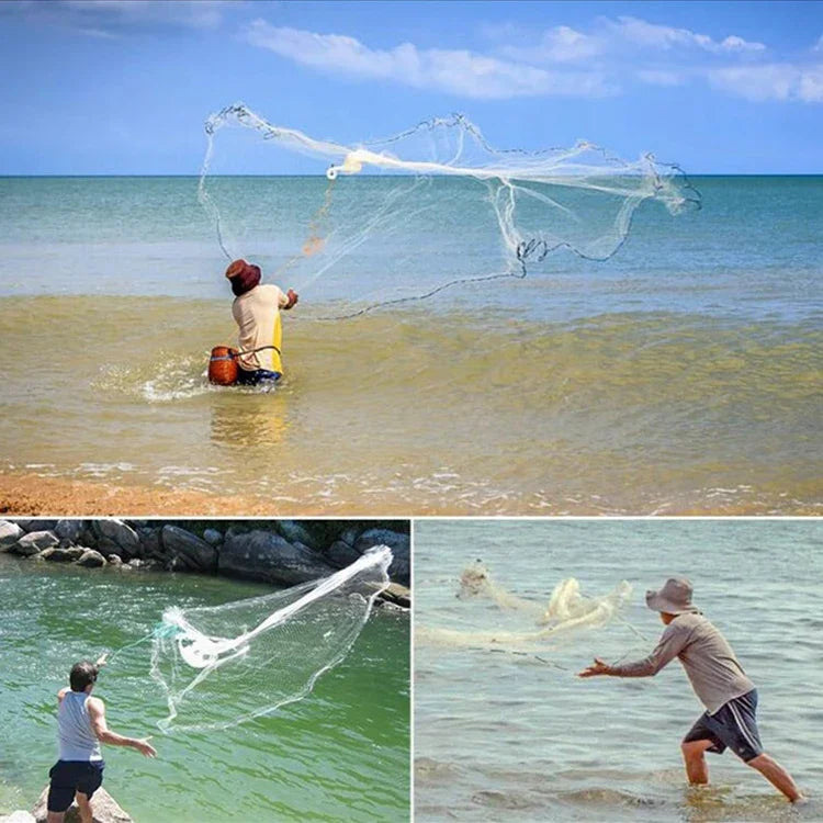 360 Help Throw Tire Cords Fishing Net, Height: 1.8m, 360 Help Throw Tire Cords