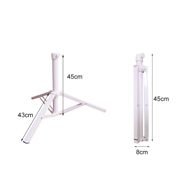 Chân đế gấp chữ thập cố định ô câu cá di động ngoài trời, 45x8cm, 45x8cm