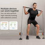 Unitree bơm tập gym tại nhà di động máy cáp điều chỉnh lực 4.4-44lbs, bơm (xanh đậm), bơm (xanh cam), bơm (trắng), bơm (hồng)
