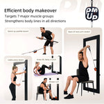 Unitree bơm tập gym tại nhà di động máy cáp điều chỉnh lực 4.4-44lbs, bơm (xanh đậm), bơm (xanh cam), bơm (trắng), bơm (hồng)