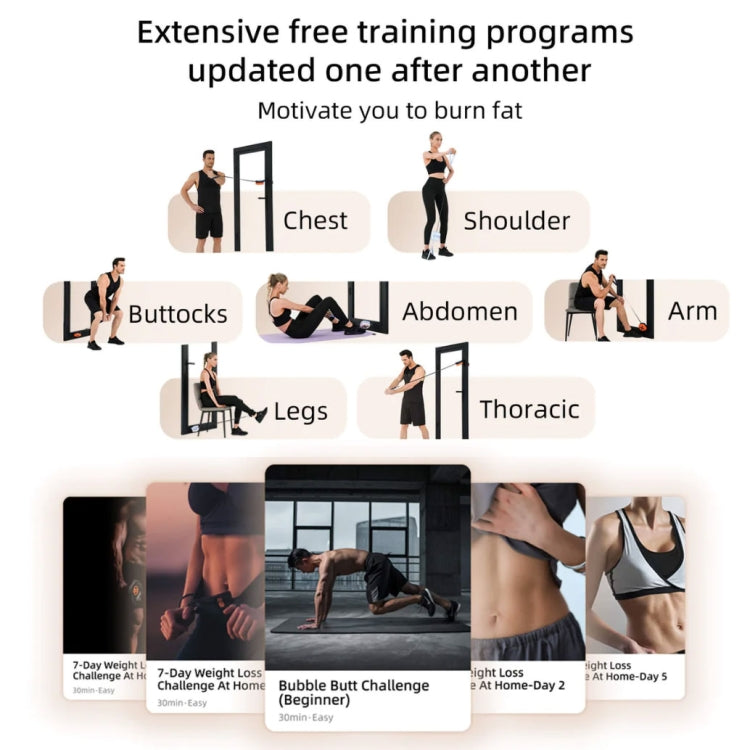 Unitree bơm tập gym tại nhà di động máy cáp điều chỉnh lực 4.4-44lbs, bơm (xanh đậm), bơm (xanh cam), bơm (trắng), bơm (hồng)