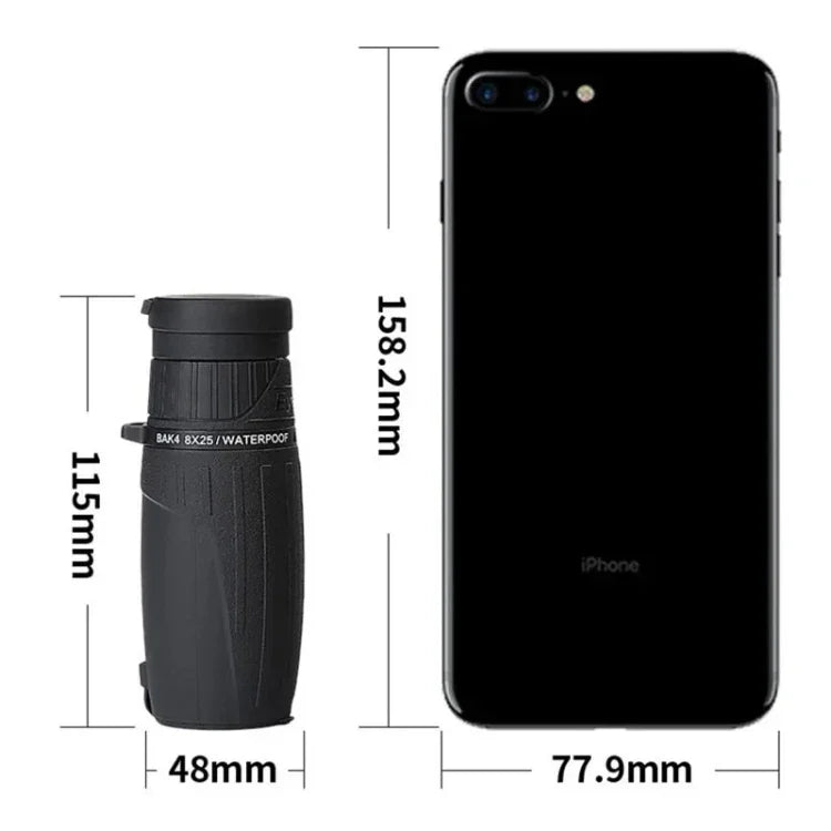 Ống nhòm đơn di động Eyeskey 10X25 tầm nhìn rộng ánh sáng yếu nhìn đêm