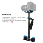 Bộ ổn định cầm tay bằng sợi carbon PULUZ 38.5-61cm cho DSLR & DV Video kỹ thuật số & máy ảnh, Tải trọng: 0.5-3kg, P60T Xanh, P60T Đỏ