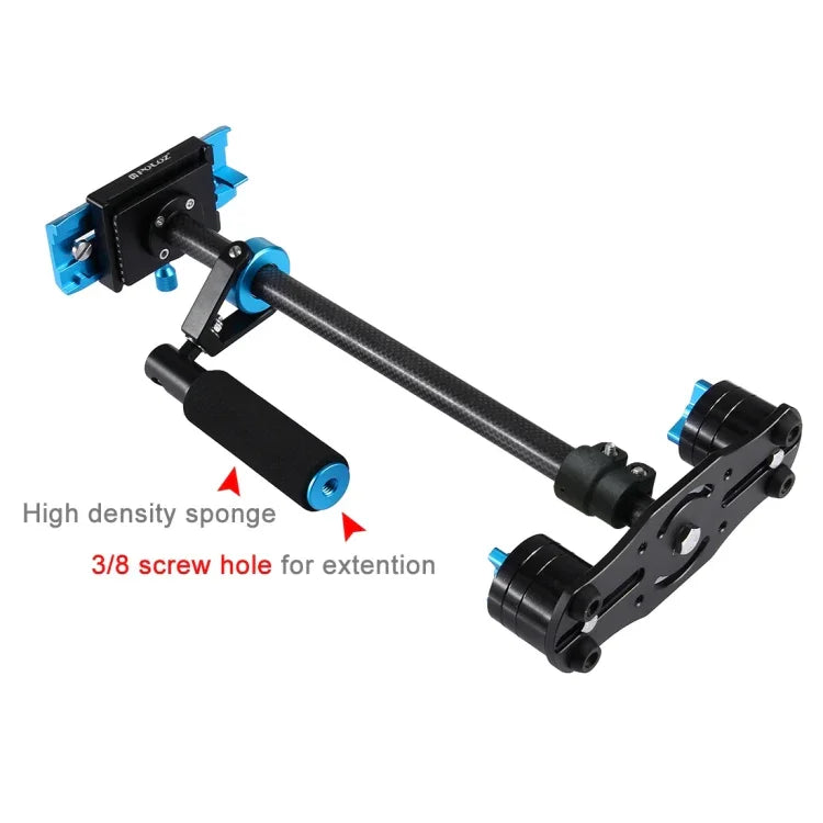 Bộ ổn định cầm tay bằng sợi carbon PULUZ 38.5-61cm cho DSLR & DV Video kỹ thuật số & máy ảnh, Tải trọng: 0.5-3kg, P60T Xanh, P60T Đỏ
