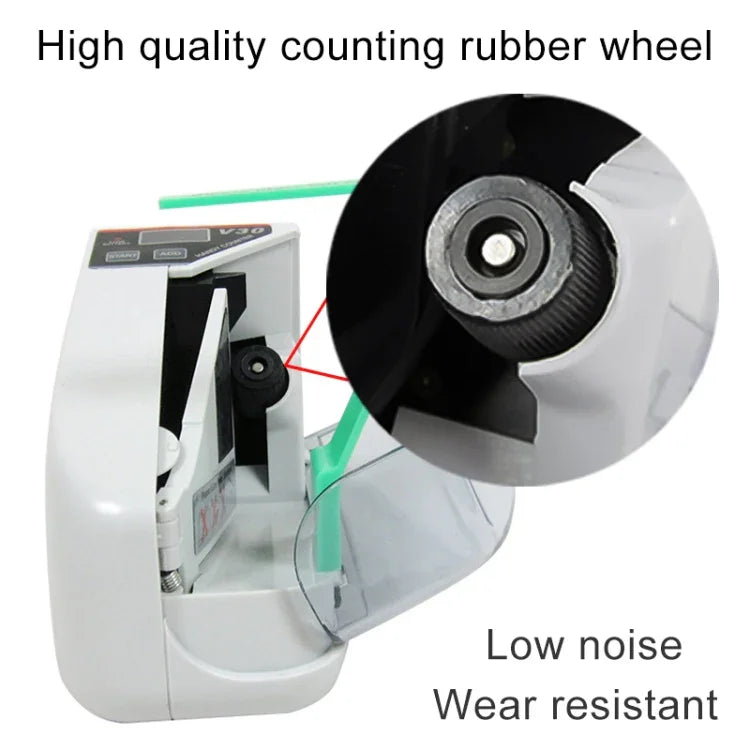Máy đếm tiền giấy đa năng mini V30, phích cắm Anh, phích cắm Anh