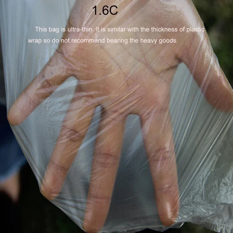 100 túi nhựa PE chống bụi chống ẩm, kích thước: 60cm x 100cm, 60cm x 100cm