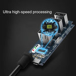 ORICO W5P-U3-30 Bộ chia USB 3.0 để bàn 4 cổng với cáp Micro USB 30cm nguồn điện, W5P-U3-30 Màu đen