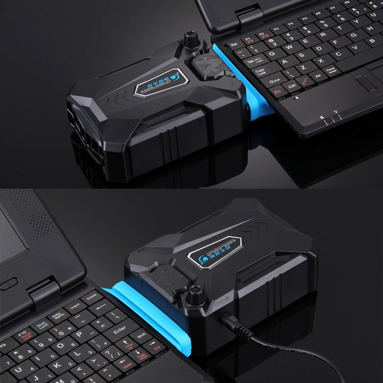 Đế tản nhiệt cho laptop chơi game Ice Troll III với quạt làm mát hút khí êm, quạt tản nhiệt turbo kèm cáp USB phù hợp