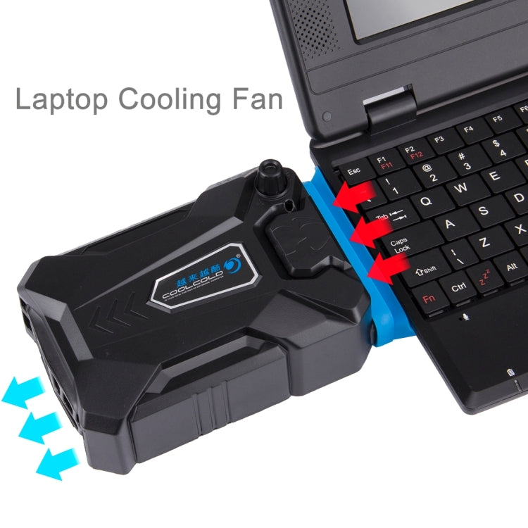 Đế tản nhiệt cho laptop chơi game Ice Troll III với quạt làm mát hút khí êm, quạt tản nhiệt turbo kèm cáp USB phù hợp