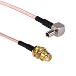 Cáp TS9 đực dài 15cm sang SMA cái, đầu SMA cái