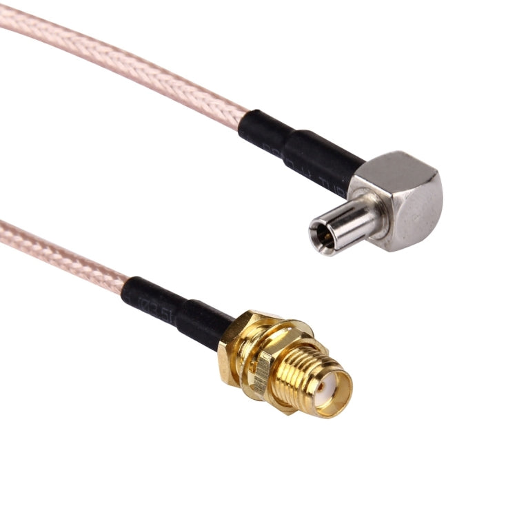 Cáp TS9 đực dài 15cm sang SMA cái, đầu SMA cái