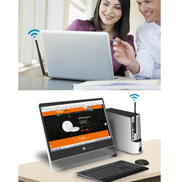 Bộ chuyển đổi không dây USB 2 trong 1 Bluetooth 4.0 + 150Mbps 2.4GHz với ăng-ten ngoài 2D1