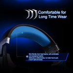 Tai nghe chụp tai chơi game KOTION EACH G2000 với mic, âm thanh nổi bass LED cho PC Gamer, chiều dài cáp: khoảng 2.2m (Trắng + Đỏ), G2000