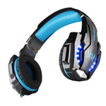 Tai nghe chụp tai chơi game KOTION EACH G9000 3.5mm với mic và đèn LED cho Laptop / Máy tính bảng / Điện thoại di động, chiều dài cáp: khoảng 2.2m, G9000