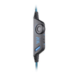 Tai nghe chụp tai chơi game KOTION EACH G9000 3.5mm với mic và đèn LED cho Laptop / Máy tính bảng / Điện thoại di động, chiều dài cáp: khoảng 2.2m, G9000