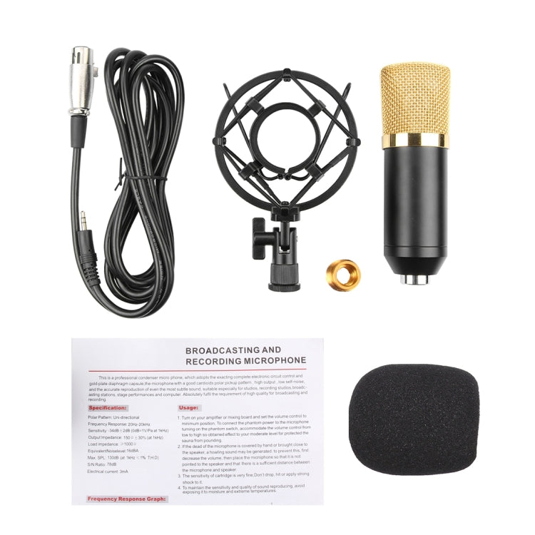 Micro thu âm tụ điện chuyên nghiệp FIFINE F-700 với giá đỡ chống rung cho phòng thu, phát thanh và phát sóng trực tiếp, cổng tai nghe 3,5mm, chiều dài cáp: 2,5m