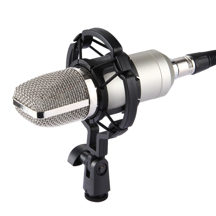 Micro thu âm tụ điện chuyên nghiệp FIFINE F-700 với giá đỡ chống rung cho phòng thu, phát thanh và phát sóng trực tiếp, cổng tai nghe 3,5mm, chiều dài cáp: 2,5m