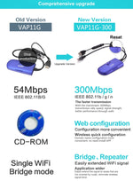 Bộ lặp WiFi mini VONETS VAP11G-300 300Mbps, đối tác tốt nhất cho thiết bị IP / camera IP / máy in IP / XBOX / PS3 / IPTV / Skybox, VAP11G-300