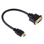 Cáp Bộ Chuyển Đổi HDMI Đầu Đực sang DVI 24+1 Đầu Cái 30cm, Chiều Dài: 30cm