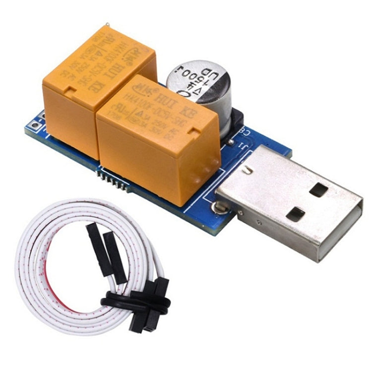 Card USB Watchdog rơ le kép tự động khởi động lại khi màn hình xanh, hẹn giờ khởi động lại cho máy chủ khai thác 24 giờ chơi game