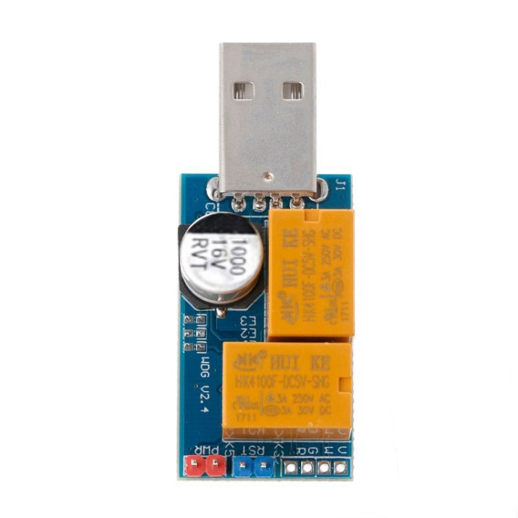 Card USB Watchdog rơ le kép tự động khởi động lại khi màn hình xanh, hẹn giờ khởi động lại cho máy chủ khai thác 24 giờ chơi game