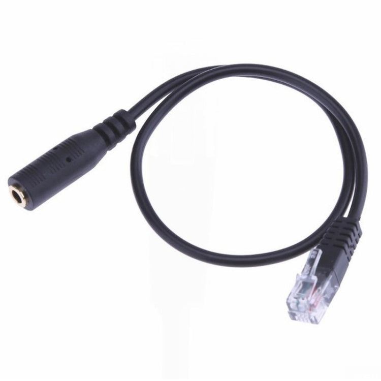 Cáp chuyển đổi jack 3.5mm sang RJ9 tai nghe PC / điện thoại sang điện thoại văn phòng, chiều dài 32cm