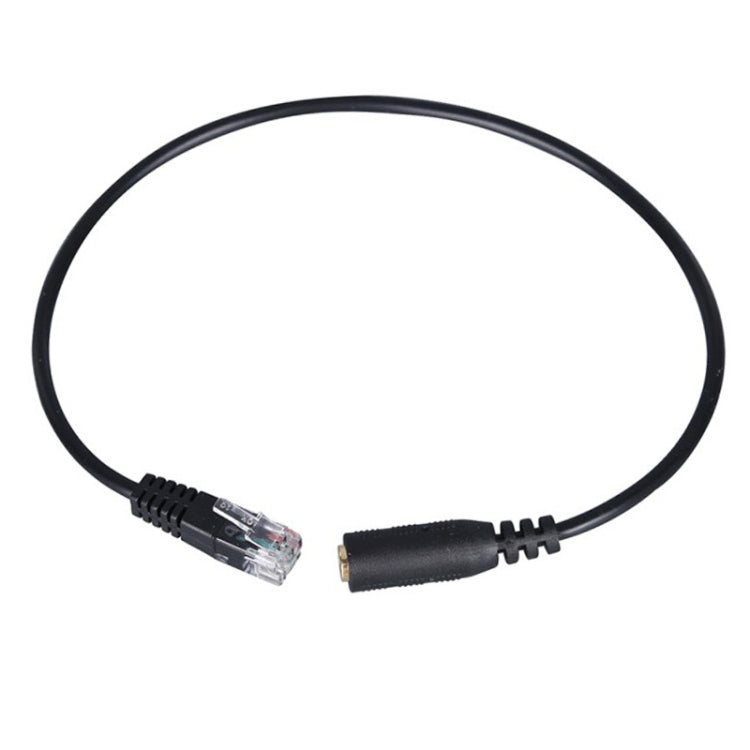 Cáp chuyển đổi jack 3.5mm sang RJ9 tai nghe PC / điện thoại sang điện thoại văn phòng, chiều dài 32cm